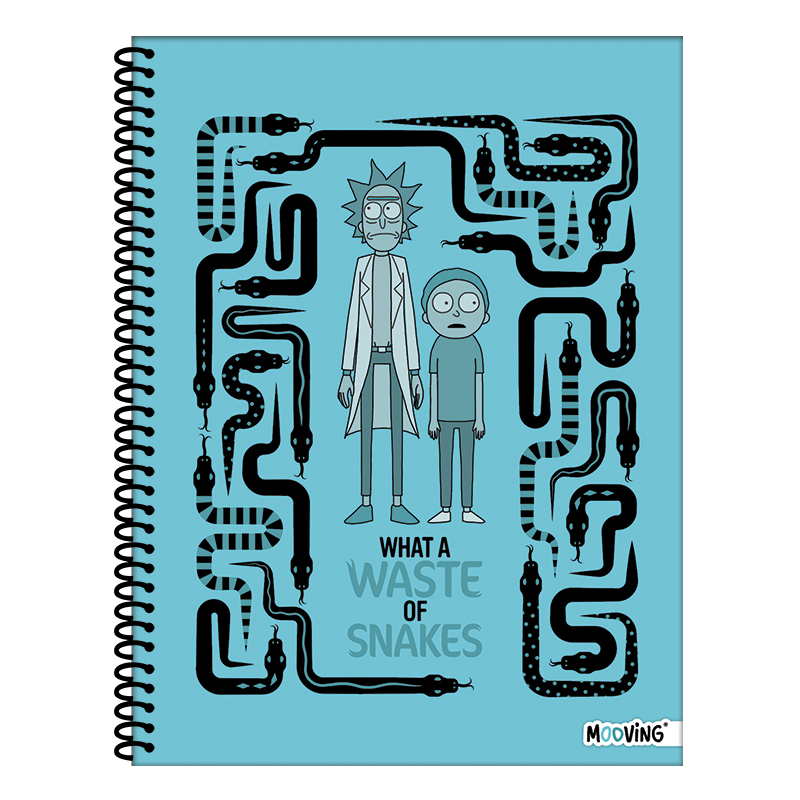 CUADERNO MOOVING A4 UNIVERSITARIO 80H RICK AND MORTY R