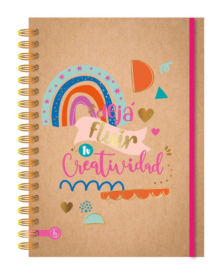 CUADERNO RY 1002 15X21 ANILLADO KRAFT