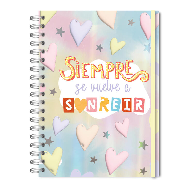 CUADERNO RY 1019 15X21 ANILLADO HOLOGRAFICO 80H