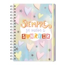 CUADERNO RY 1019 15X21 ANILLADO HOLOGRAFICO 80H