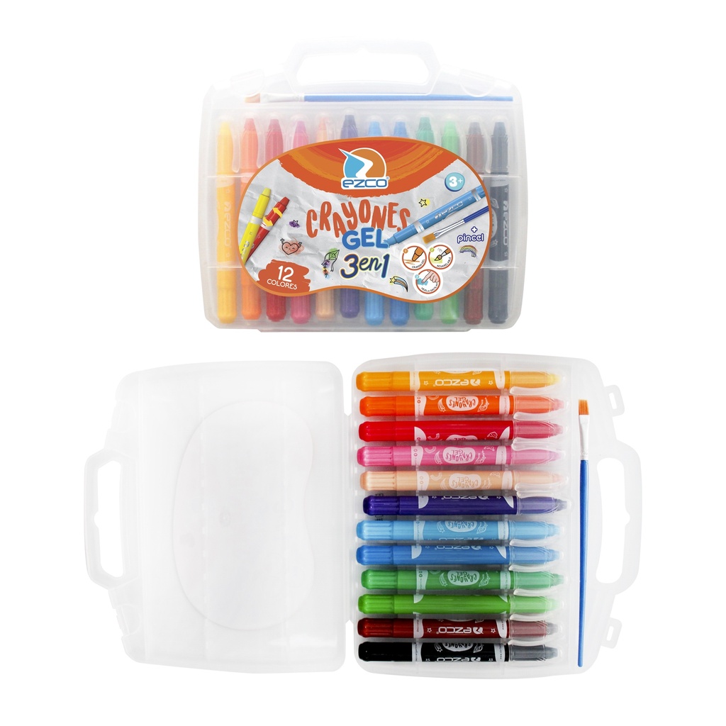 CRAYONES EZCO GEL X12