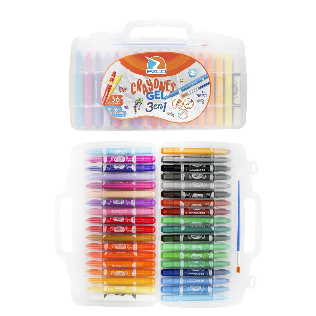 CRAYONES EZCO GEL X36