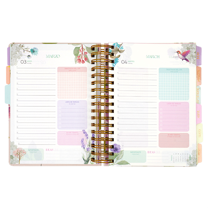 AGENDA MOOVING 16.5X22 DXP FLORAL