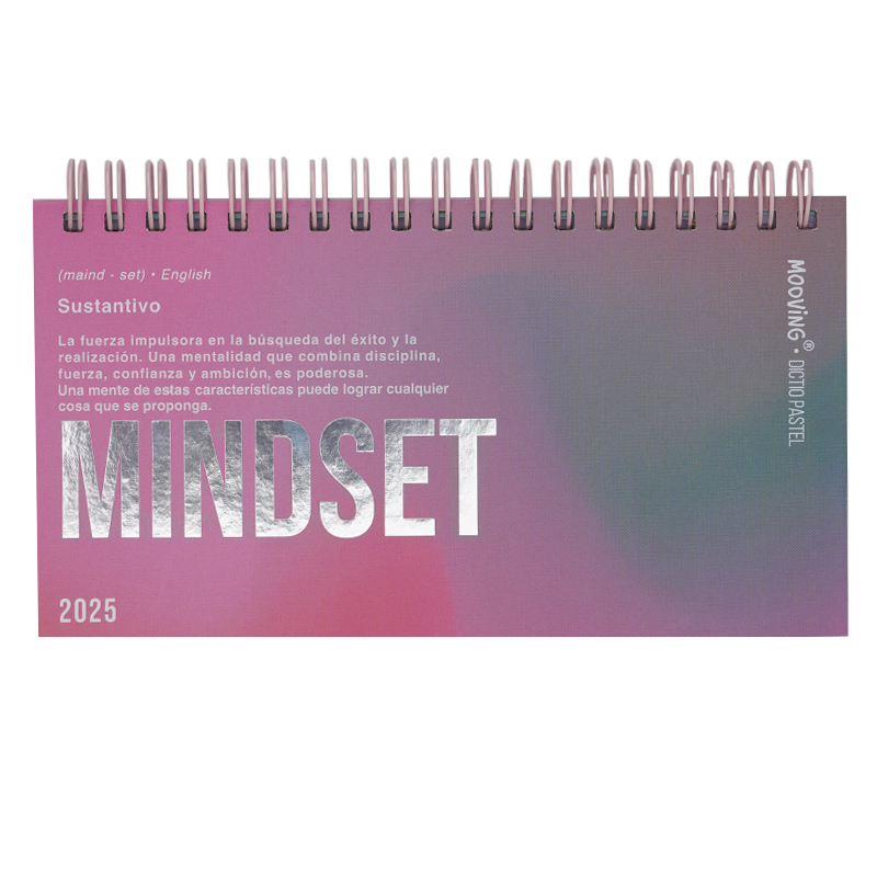 AGENDA MOOVING POCKET ESPIRALADA DICTIO PASTEL