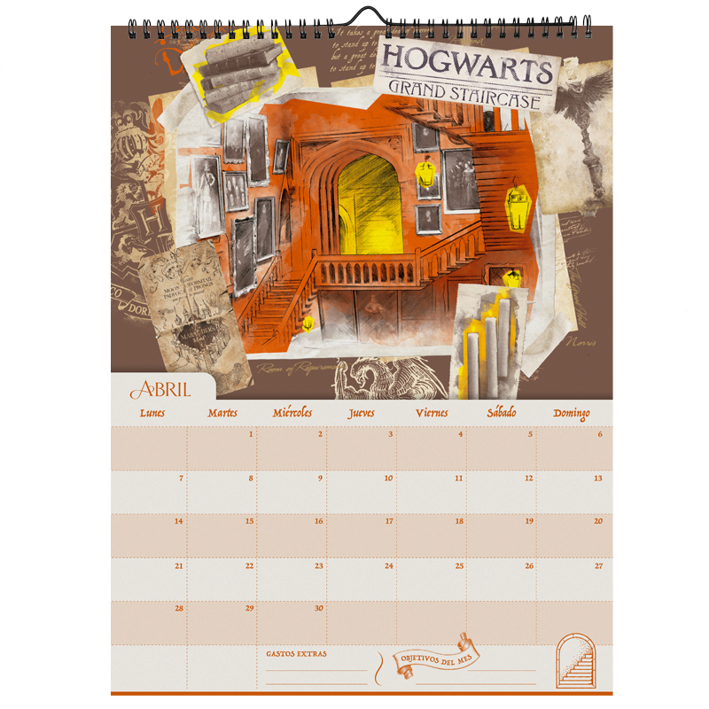 CALENDARIO MOOVING 35X25 HARRY POTTER