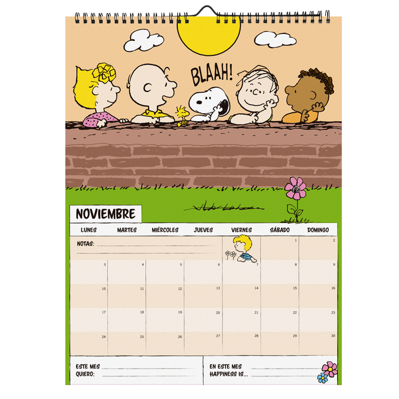 CALENDARIO MOOVING 35X25 SNOOPY