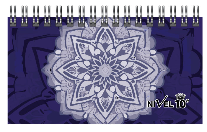 AGENDA NIVEL 10 POWER LINEA MANDALA C/ELASTICO