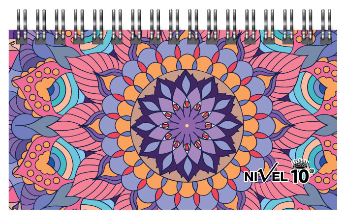 AGENDA NIVEL 10 POWER LINEA MANDALA C/ELASTICO