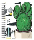 AGENDA NIVEL 10 TOP ESPIRALADA CACTUS C/ELASTICO