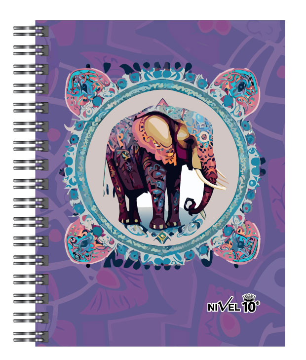 AGENDA NIVEL 10 BONJOUR ELEFANT ESPIRAL Y ELASTICO