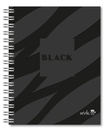 AGENDA NIVEL 10 BONJOUR ESPIRALADA BLACK C/ELAST.