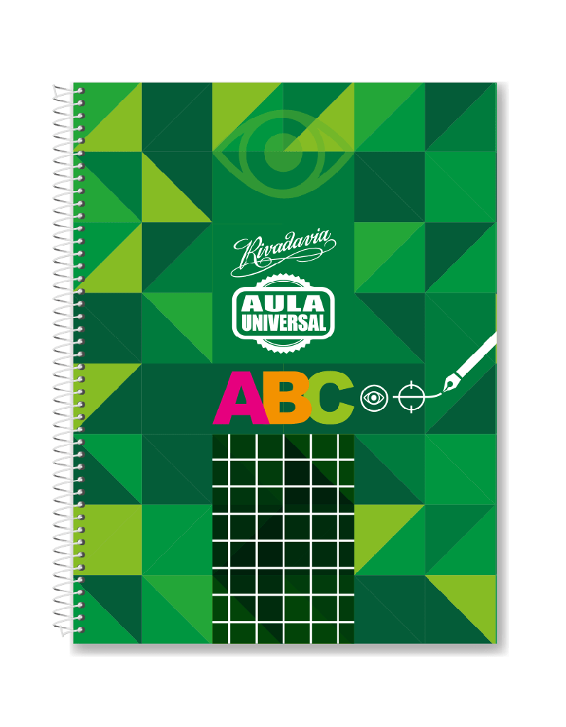 CUADERNO RIVADAVIA ABC AULA 21X27 60H CUADRICULADO