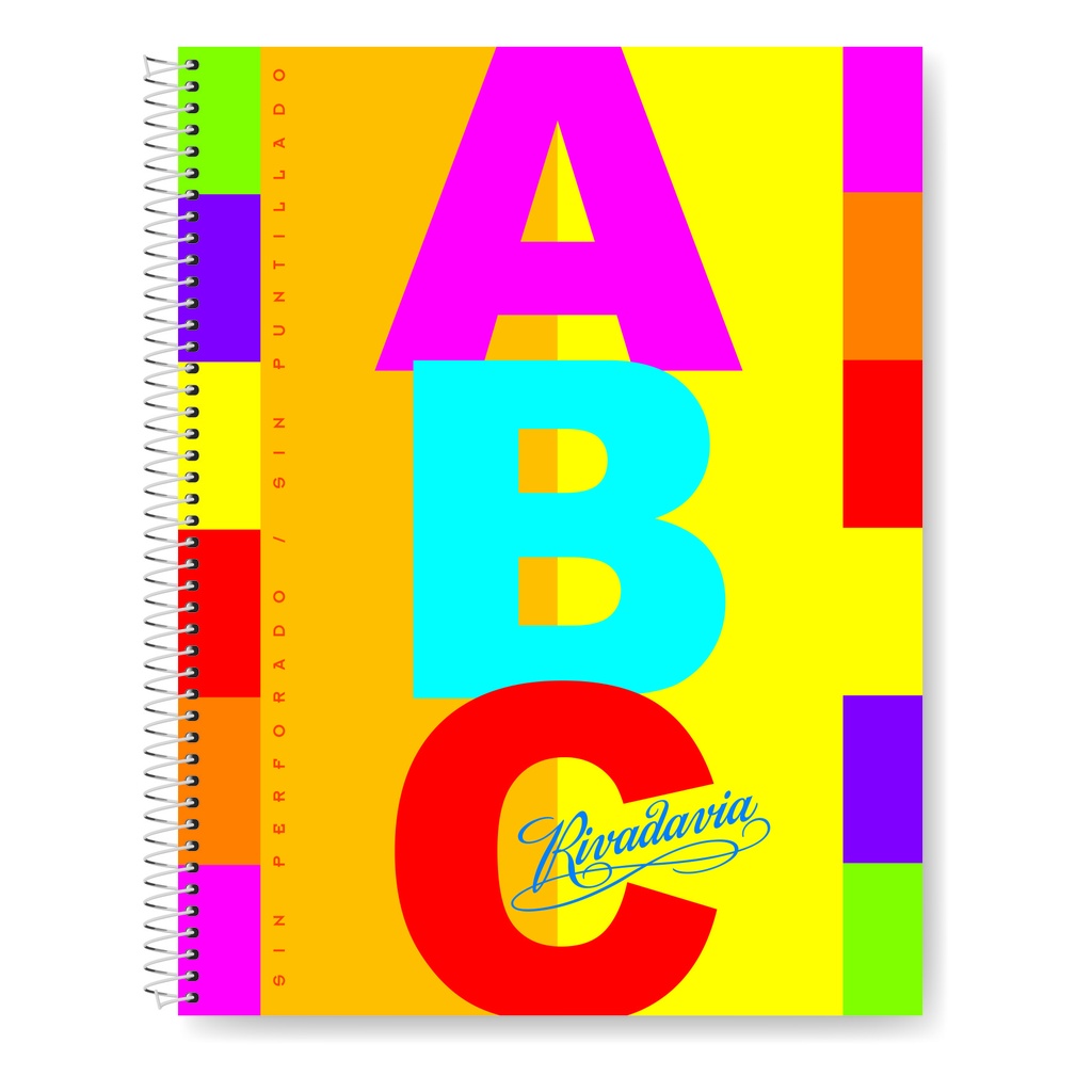 CUADERNO RIVADAVIA ABC PARA FORRAR 21X27 100H CUADRICULAD