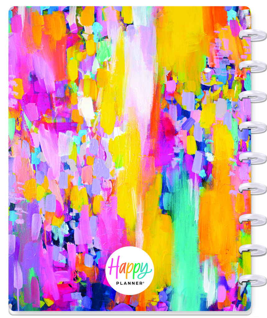 CUADERNO HAPPY NOTES PINTURA OLEO 17X23CM RAYADO PUNTEADO C/DISCOS