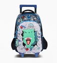 MOCHILA FOOTY ESPALDA 18'' DINO GLOW C/LED