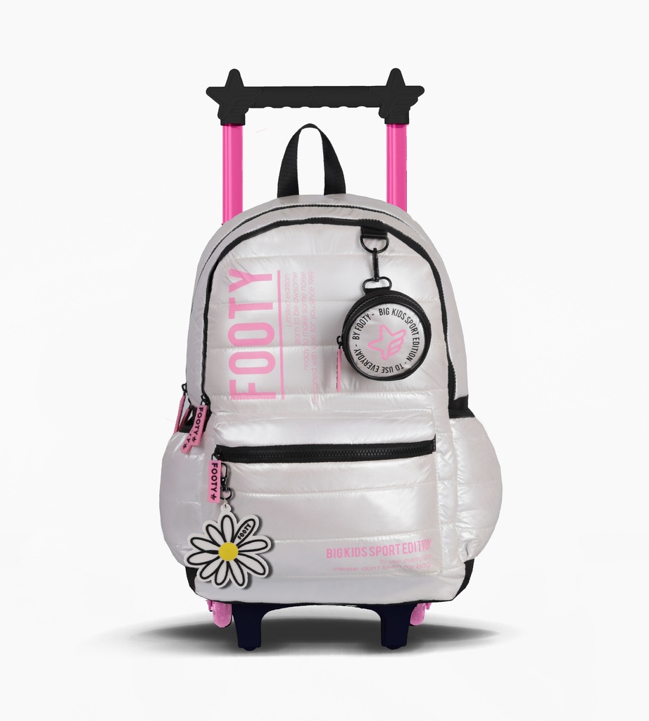 MOCHILA FOOTY C/CARRO 18'' BIG KIDS MARGARITA