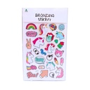 STICKERS COLOURS UNICORNIO CON BRILLO