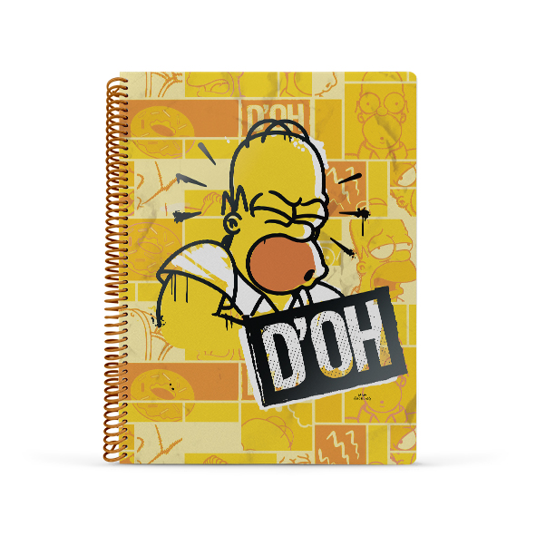 CUADERNO MOOVING A4 UNIVERSITARIO 80H SIMPSONS