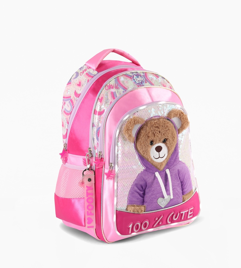 MOCHILA FOOTY ESPALDA TEDDY C/LED