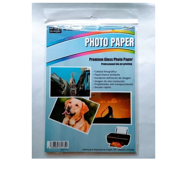 PAPEL FOTOGRAFICO ADHESIVO 135G A4 X20