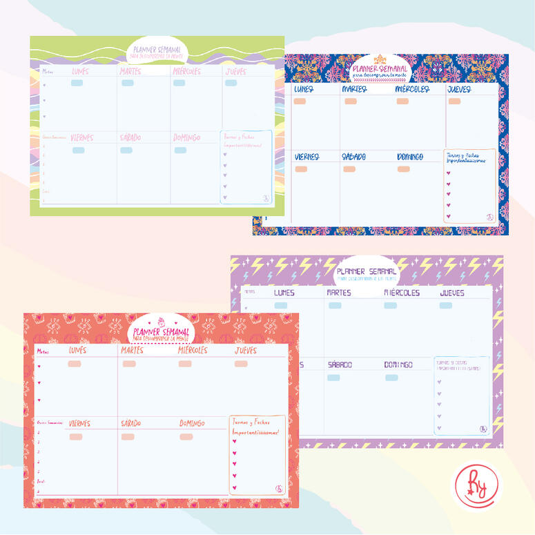 PLANNER ORGANIZADOR SEMANAL RY A4