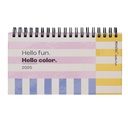 AGENDA MOOVING POCKET ESPIRALADA HELLO FUN