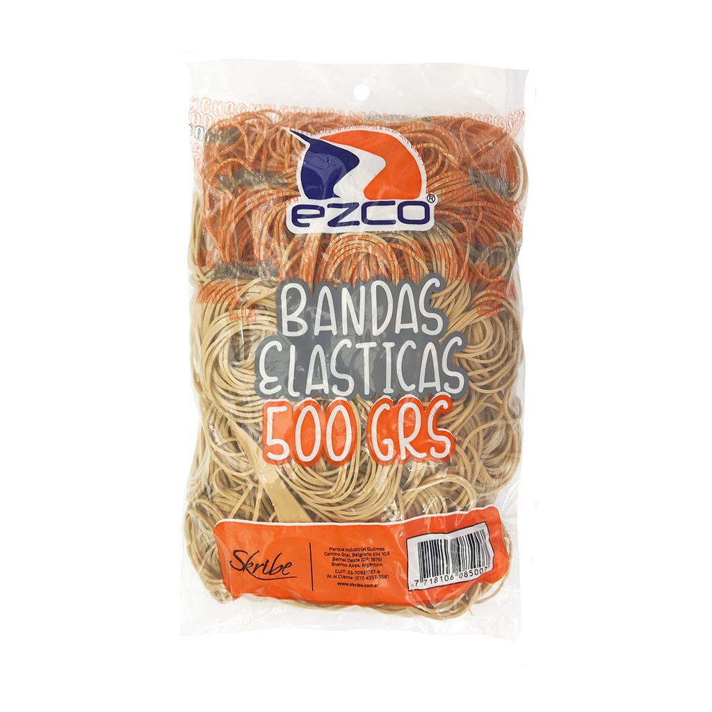 BANDAS ELASTICAS EZCO BOLSA X 500G