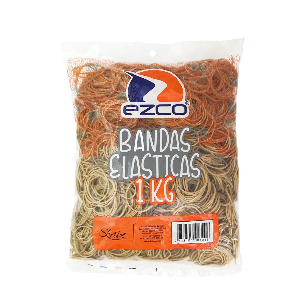 BANDAS ELASTICAS EZCO BOLSA X 1 KG