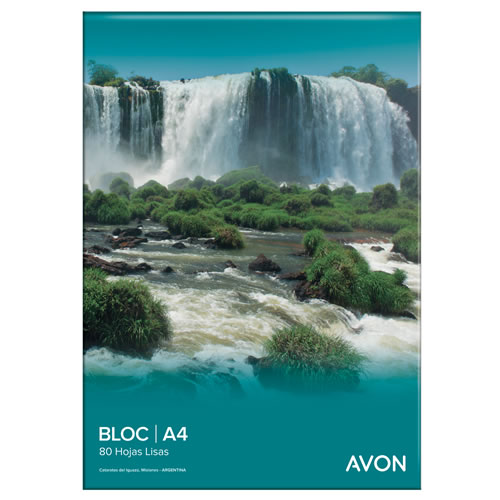 BLOCK AVON A4 PERFORADO X80H LISO