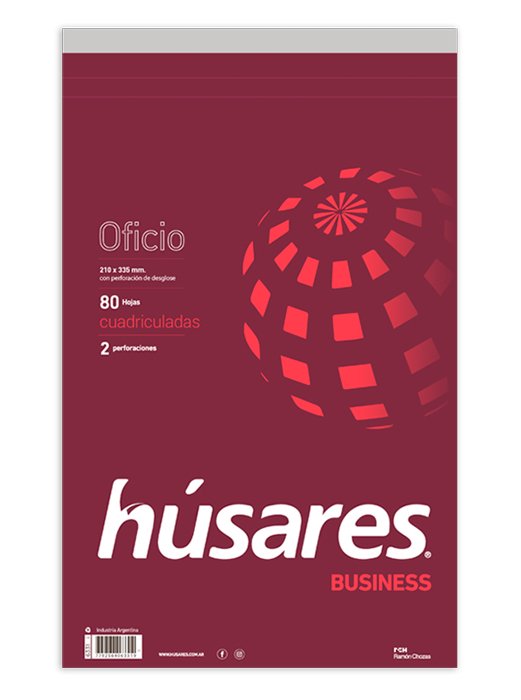 BLOCK HUSARES OFICIO BUSINESS X80H CUADRICULADO