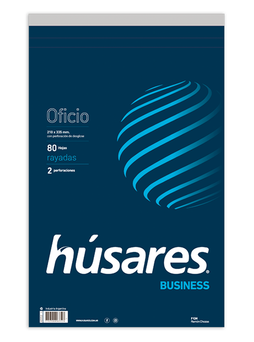 BLOCK HUSARES OFICIO BUSINESS X80H RAYADO