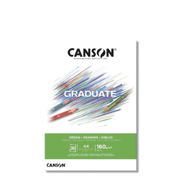 BLOCK CANSON GRADUATE DESIGN 160G A4 X30