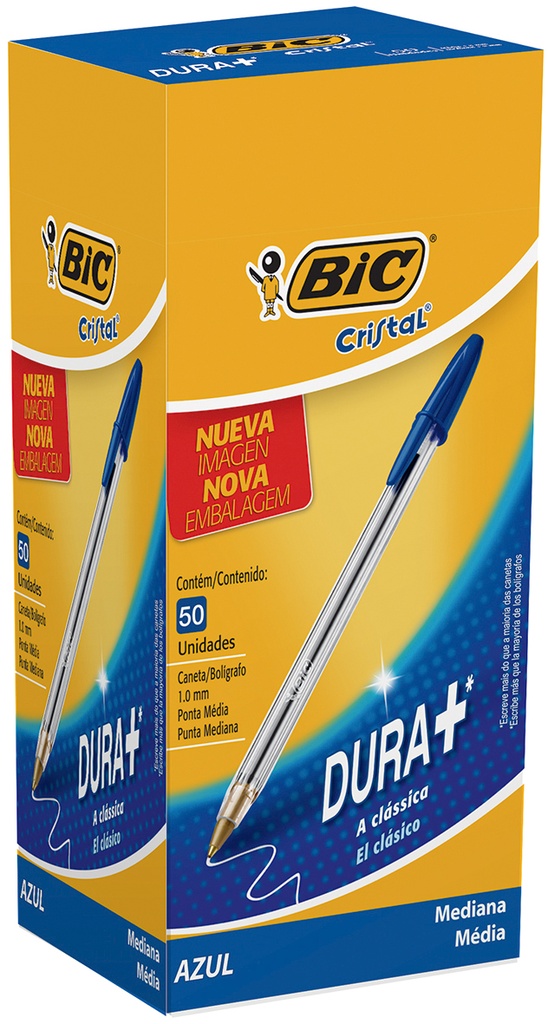 BOLIGRAFO BIC CRISTAL 1.0 X50 AZUL