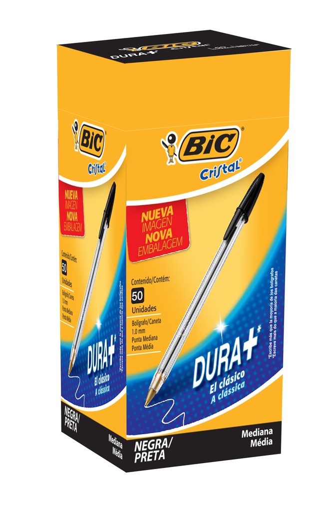 BOLIGRAFO BIC CRISTAL 1.0 X50 NEGRO