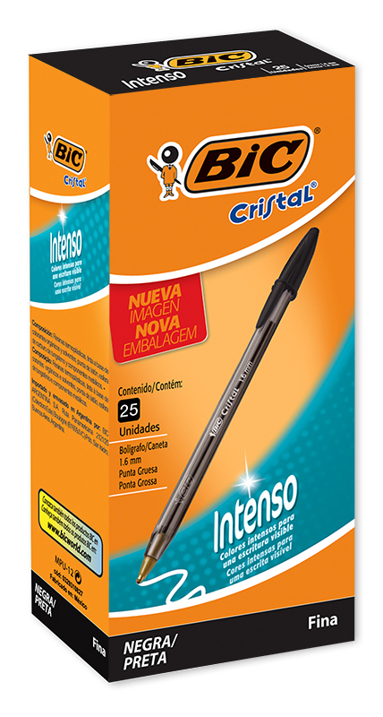 BOLIGRAFO BIC CRISTAL 1.6 X25 NEGRO