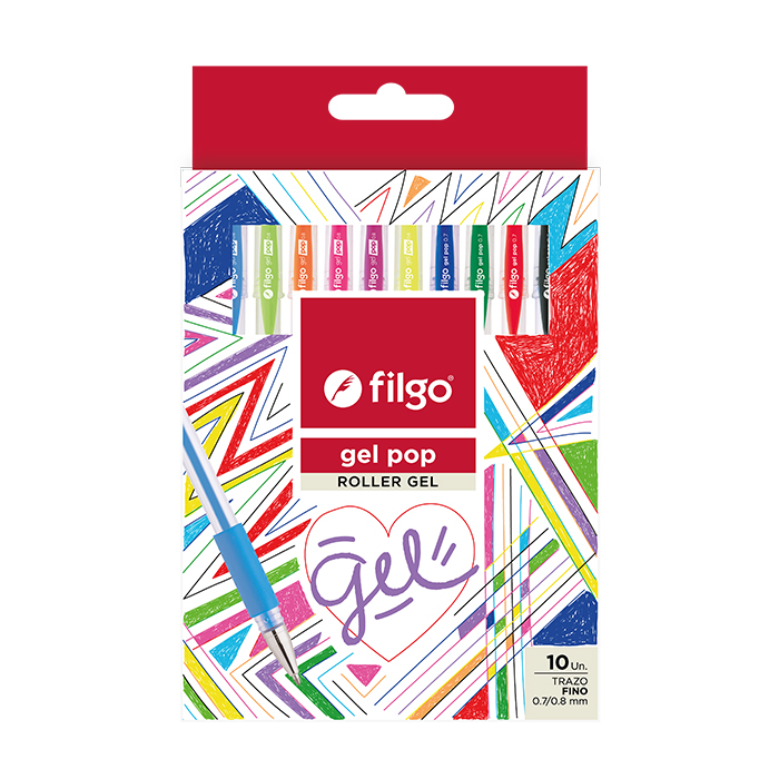 BOLIGRAFO FILGO GEL POP ROLLER GEL X10 SURTIDOS