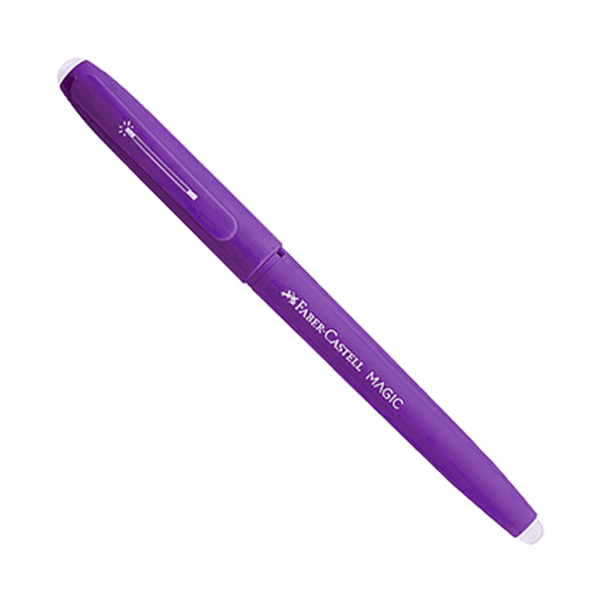 BOLIGRAFO FABER BORRABLE MAGIC VIOLETA X12 TINTA AZUL