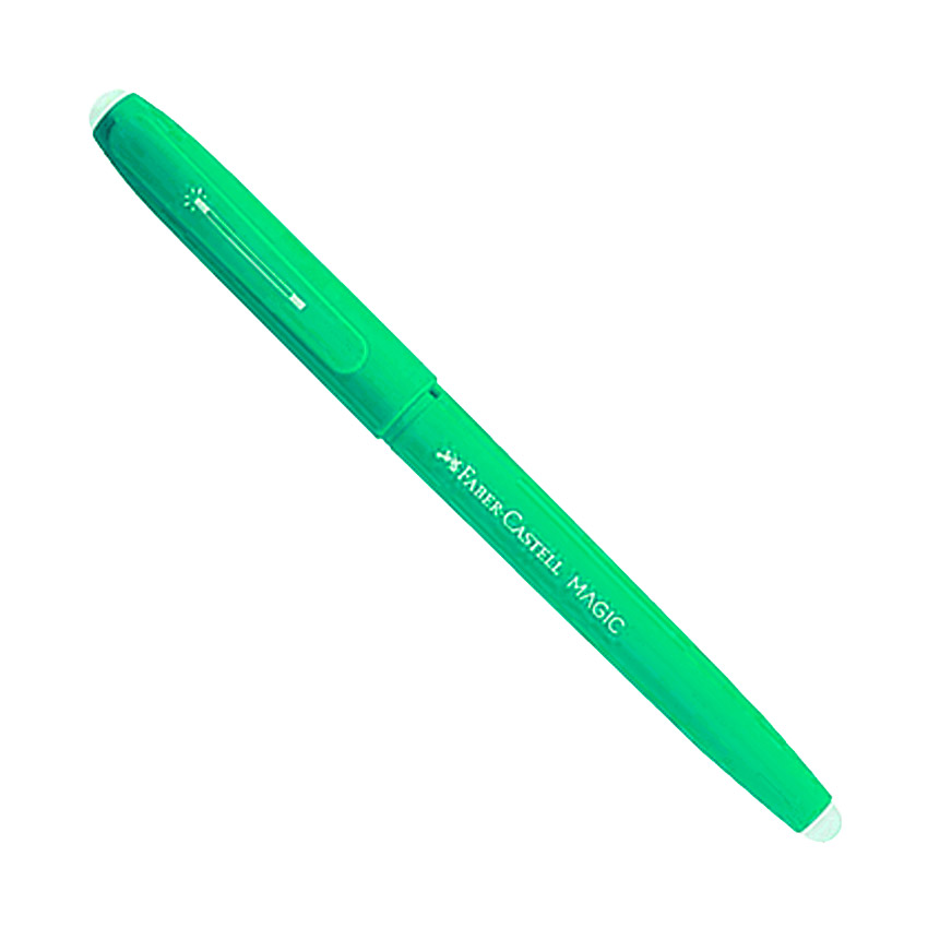 BOLIGRAFO FABER BORRABLE MAGIC VERDE X12 TINTA AZUL