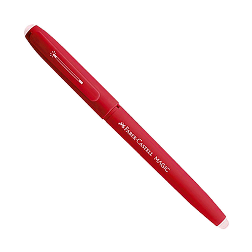 BOLIGRAFO FABER BORRABLE MAGIC ROJO X12 TINTA AZUL