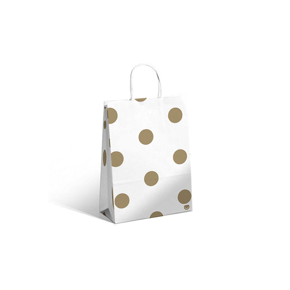 BOLSA RP GOLDEN DOTS 14X08X20