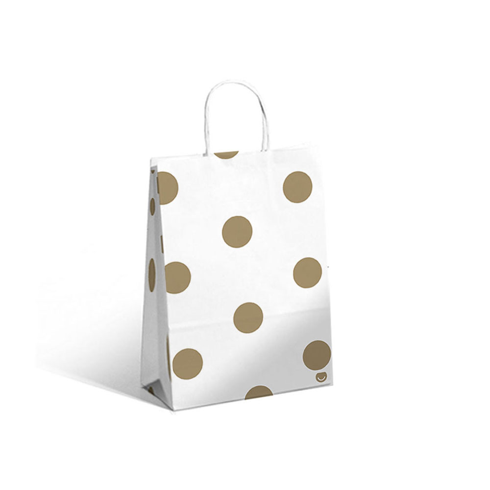 BOLSA RP GOLDEN DOTS 22X10X30