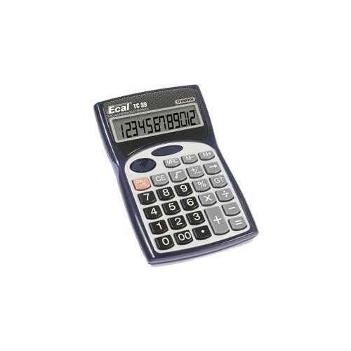 CALCULADORA ECAL ESCRITORIO MEDIANA TC39 12DIG+1P