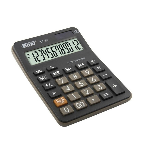 CALCULADORA ECAL ESCRITORIO MEDIANA TC61 12DIG+1P