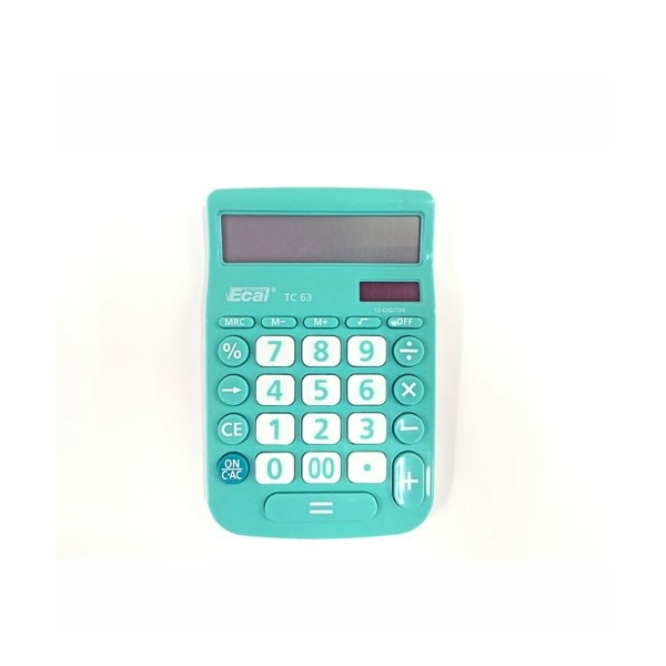 CALCULADORA ECAL ESCRITORIO MEDIANA TC63 12DIG+1P