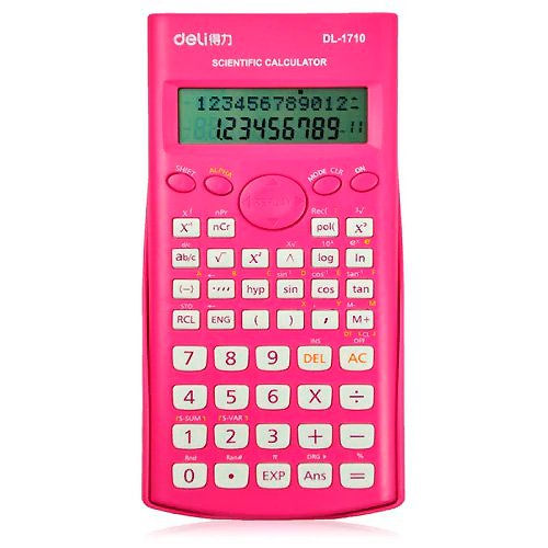 CALCULADORA DELI CIENTIFICA ROSA 12 DIGITOS PROMO