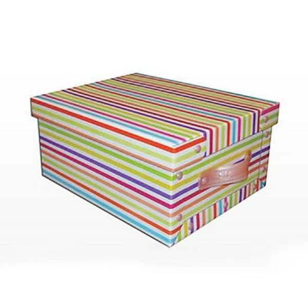 CAJA BAULERA GRANDE RAYADA 48X36X22