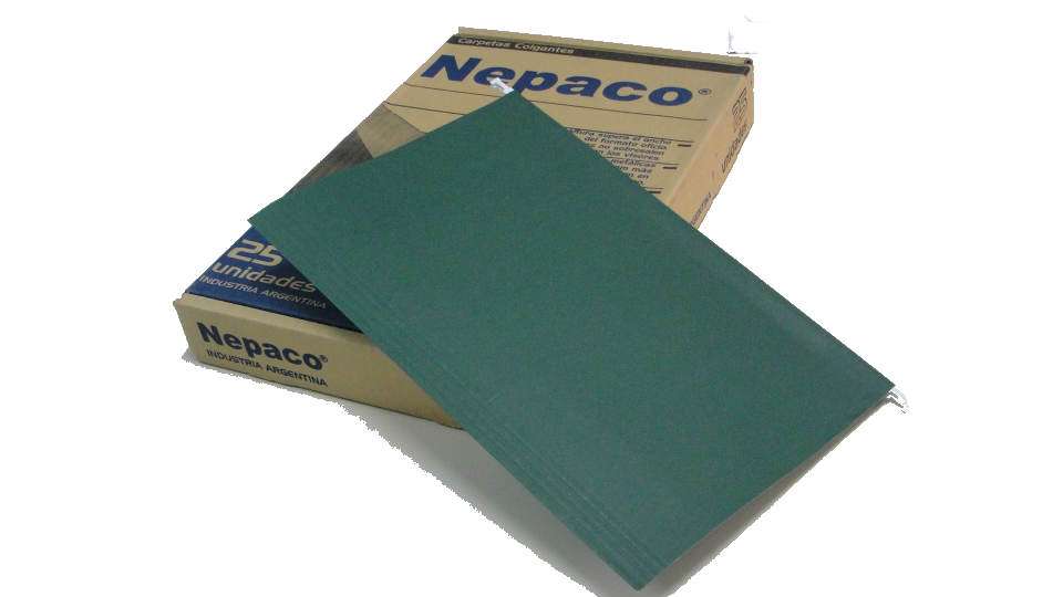 CARPETA COLGANTE NEPACO VERDE NOCHE X25