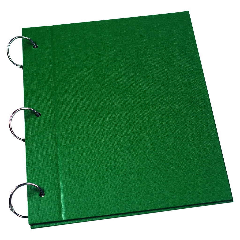 CARPETA 2 TAPAS Nº3 LAMA PVC VERDE