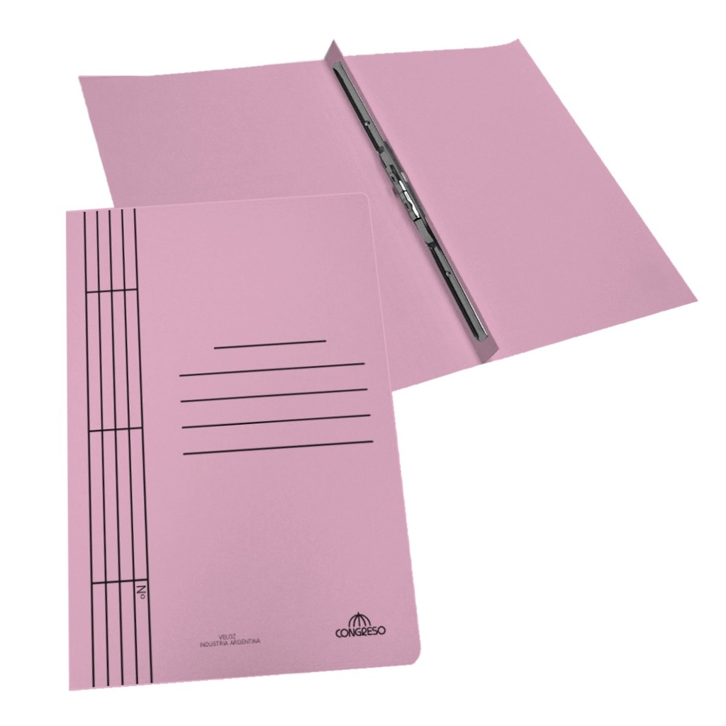 CARPETA OFICIO VELOX CONGRESO X50 ROSA 170GRS