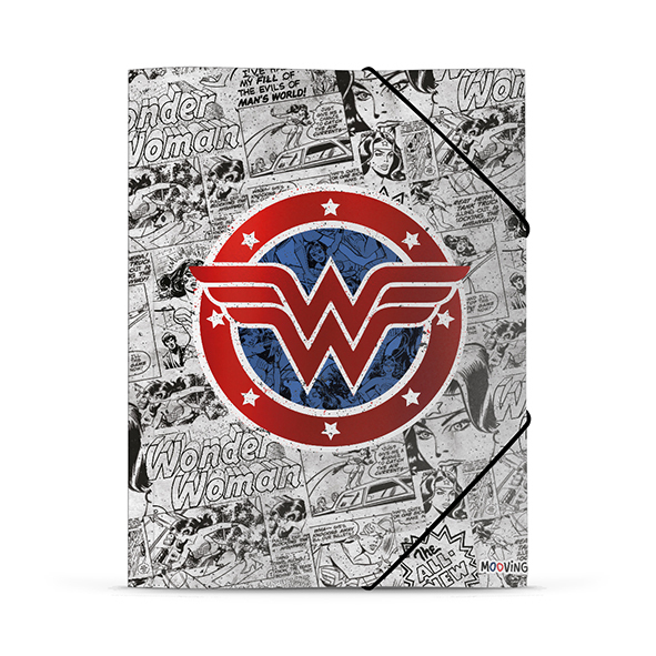 CARPETA 3 SOLAPAS OFICIO MOOVING WONDER WOMAN LIQUIDACION